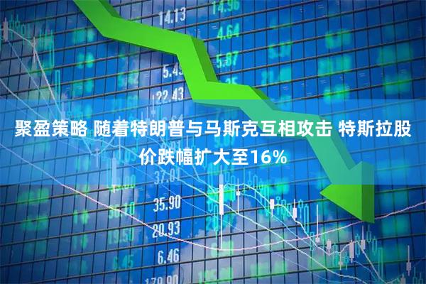 聚盈策略 随着特朗普与马斯克互相攻击 特斯拉股价跌幅扩大至16%