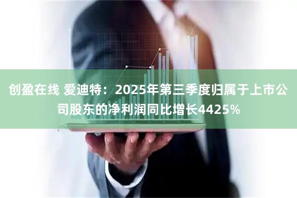 创盈在线 爱迪特：2025年第三季度归属于上市公司股东的净利润同比增长4425%